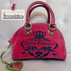 RARE Vintage Juicy Couture 🌺 Hot Pink Bowler Bag (Open to offers)